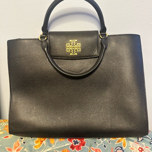 Tory Burch Handbags - Tory Burch Black Leather Satchel